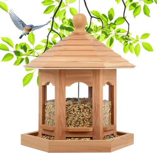 Wooden bird feeder for - wooden,