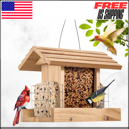 Wooden bird feeders - feeders, for