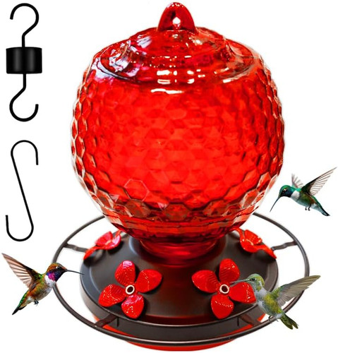 Glass hummingbirds feeder for - glass,