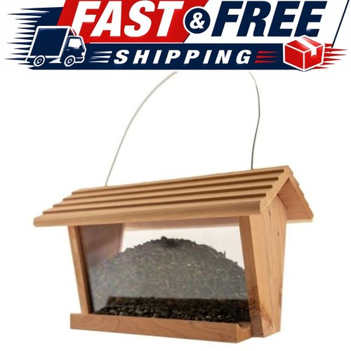 Wooden hopper bird feeder 3lb - hopper,