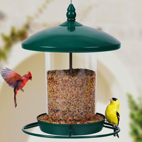 Metal hanging bird feeder 3lb - bird,