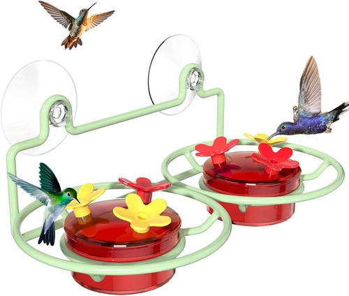 Window hummingbird feeder - window, with