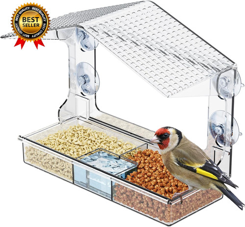 Acrylic window bird feeders - acrylic,