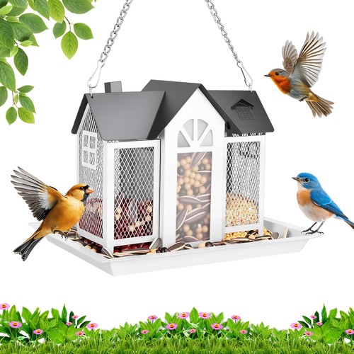 Metal bird house - feeders, for