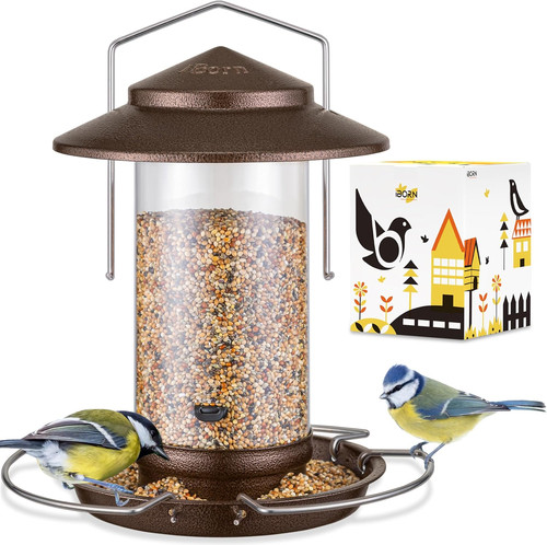 Hanging bird feeder metal chew - feeder,
