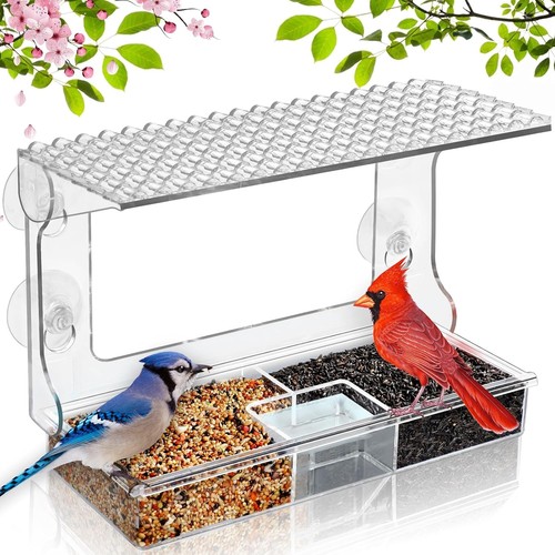 Window bird feeder for viewing - feeder,