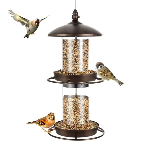 Tier bird feeder - bird, w/