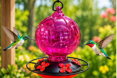 Hummingbirds feeder - hummingbirds,