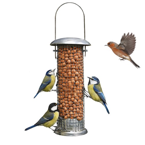 Hanging bird nut feeder - hanging,