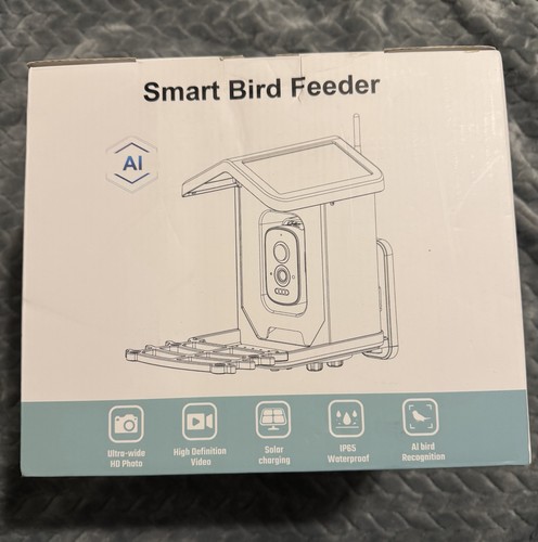 Smart seed bird feeder - bird, w/