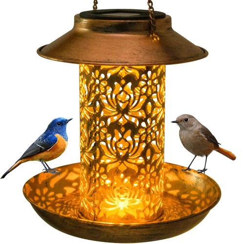 Solar bird feeder outdoors - solar,