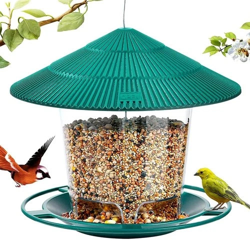 Round hanging bird feeder - round,