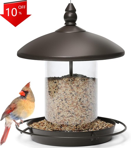 Metal roof bird feeder chew - roof,